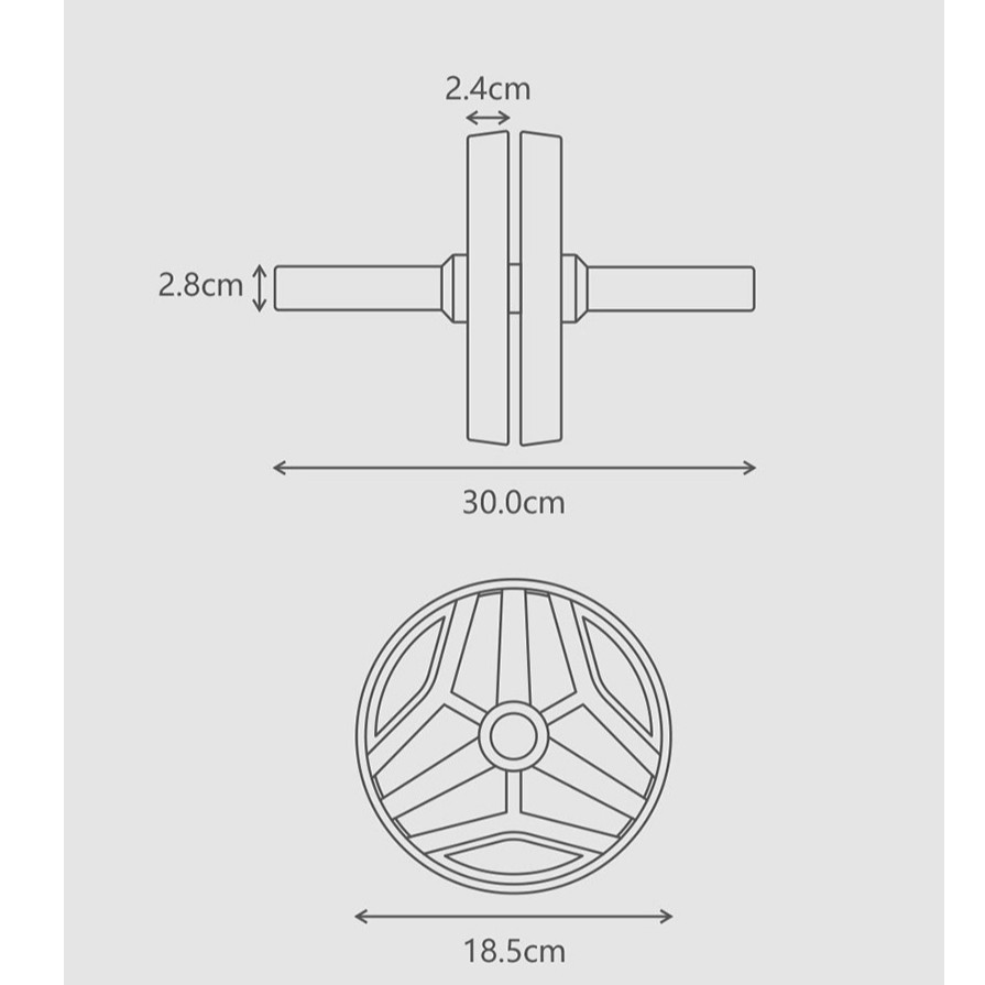 FED - XM0101Fed Abdominal whell ABS Roller fitness gym