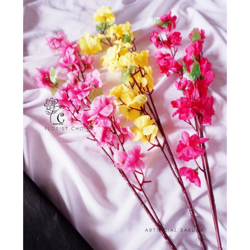 Bunga Artficial Sakura/bunga plastik sakura