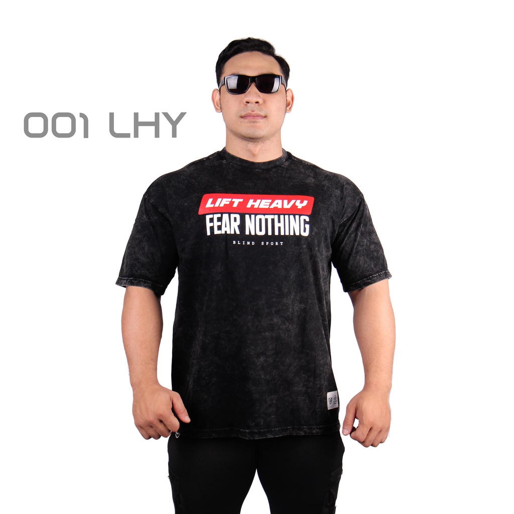 Kaos Washed Oversize Streetwear Pria Wanita Blindsport Washed LHY