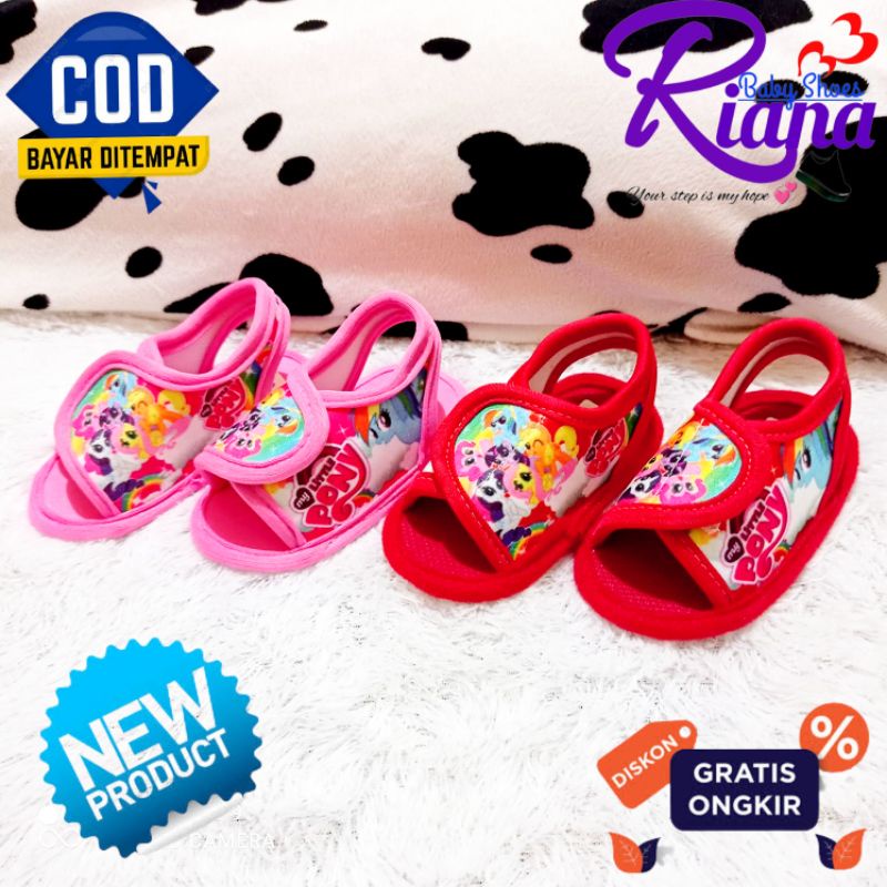 Sendal sepatu bayi prewalker Little pony usia 0-12 Bulan