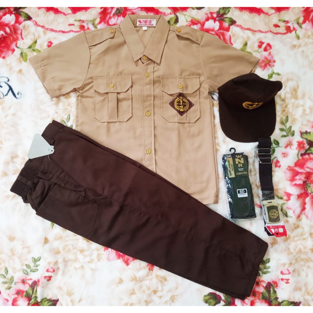 Set Seragam  plus topi Pendek Celana Panjang