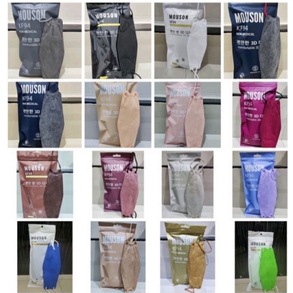 MASKER KF94 MOUSON ISI 10PCS ORIGINAL PREMIUM BEST SELLER KF94