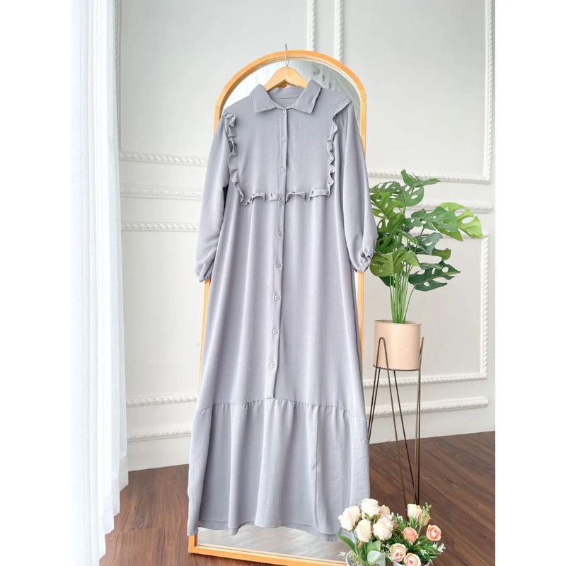 TERBARU! UNIZA DRESS KONDANGAN WANITA / Gamis Muslim Busui Dress Crinkle Aiflow Premium