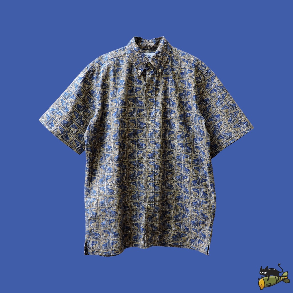 Reyn Spooner Hawaiian Fish Motif Shirt