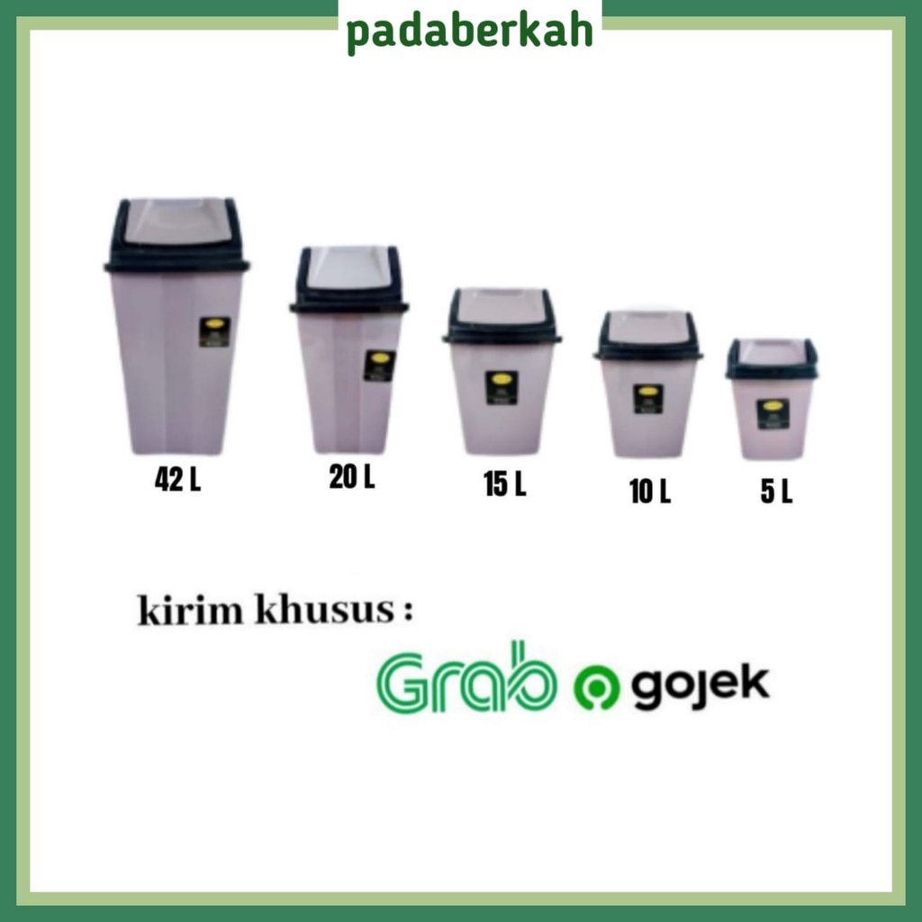 Tempat Sampah Komet Star 42 L / Tong Sampah Tempat Sampah Tutup Goyang