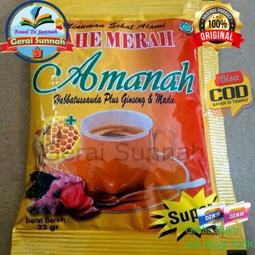 

Jahe Merah Amanah Super - Minuman Penghangat Tubuh - Plus Ginseng dan Madu