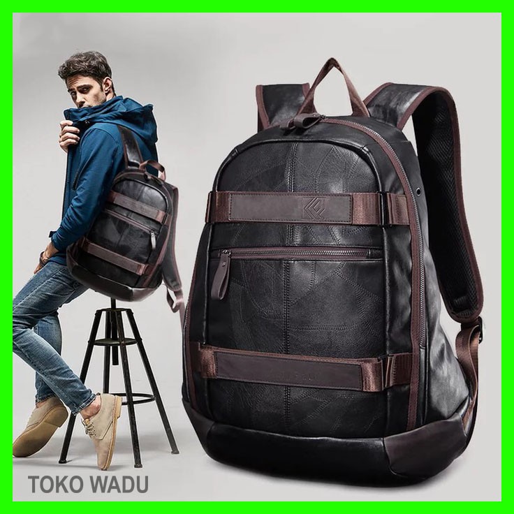 TAS RANSEL / TAS RANSEL PRIA / TAS PUNGGUNG PRIA / TAS RANSEL COWOK / TAS RANSEL KULIT PRIA PREMIUM