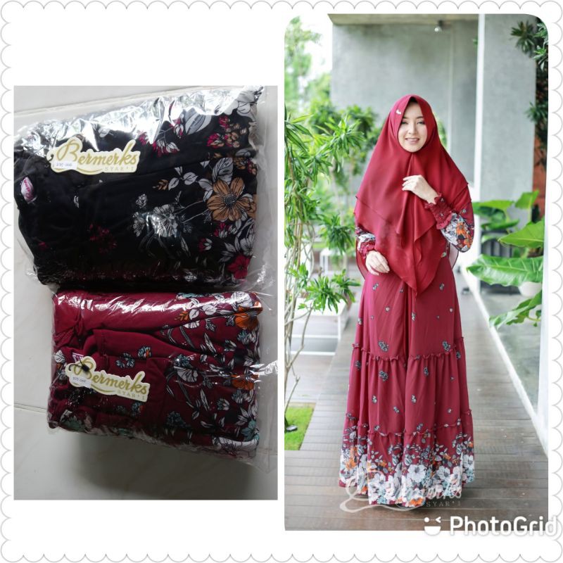 Gamis ceruty oryginal Bermerks syari