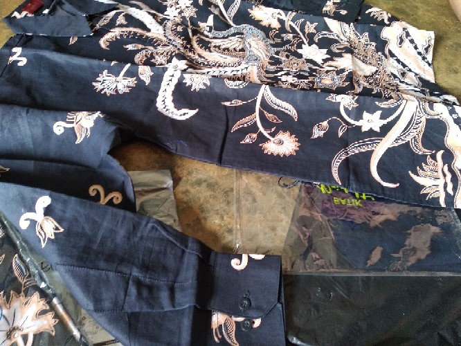Kemeja Batik Solo Pria Lengan Panjang Full Furing Atasan Premium Cendrawasih Sogan Florist Perwira