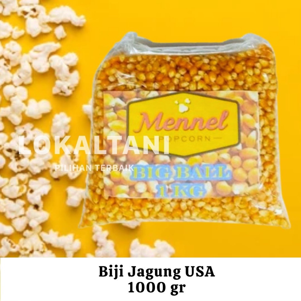 

Biji Jagung USA 1kg / Mennel Popcorn Big Ball Mushroom / Biji Popcorn