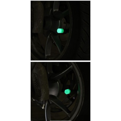 tutup pentil ban motor mobil sepeda glow in the dark newww