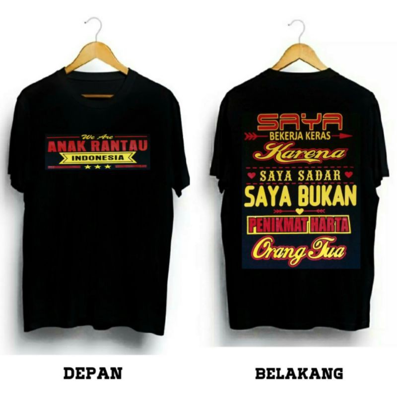 Kaos Anak Rantau / Kaos Distro Anak Rantau / Kaos Distro / Kaos Murah / Kaos Bagus / Kaos Rantau