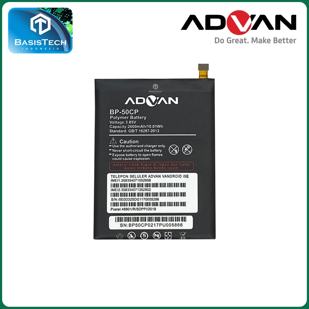 BATERAI ADVAN I5E 4G LTE BP-50CP BP-50CH - ORI99 BEST QUALITY