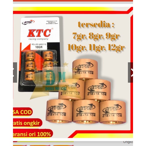 (KTC)&amp;(AKAI) roller ktc racing original ktc roller nmax OLD/NEW  mio 125 aerox lexy xeon harga 1 set isi 6