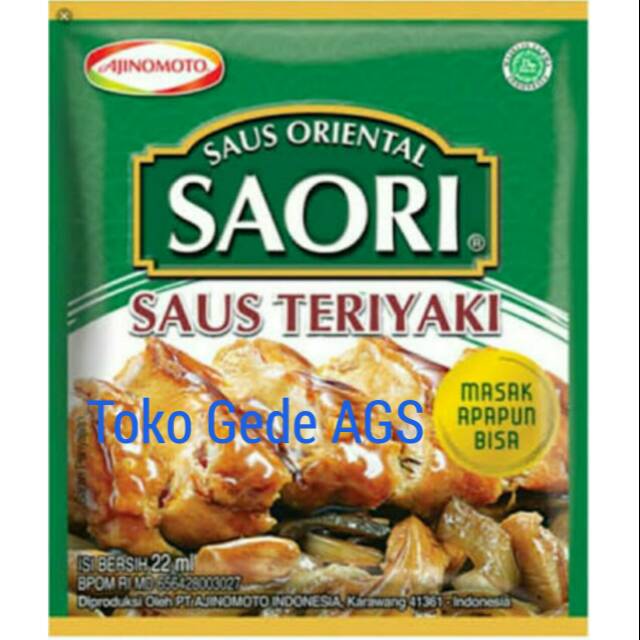 

Saori Saus Teriyaki Renceng 10 Pcs x 22ml Ajinomoto