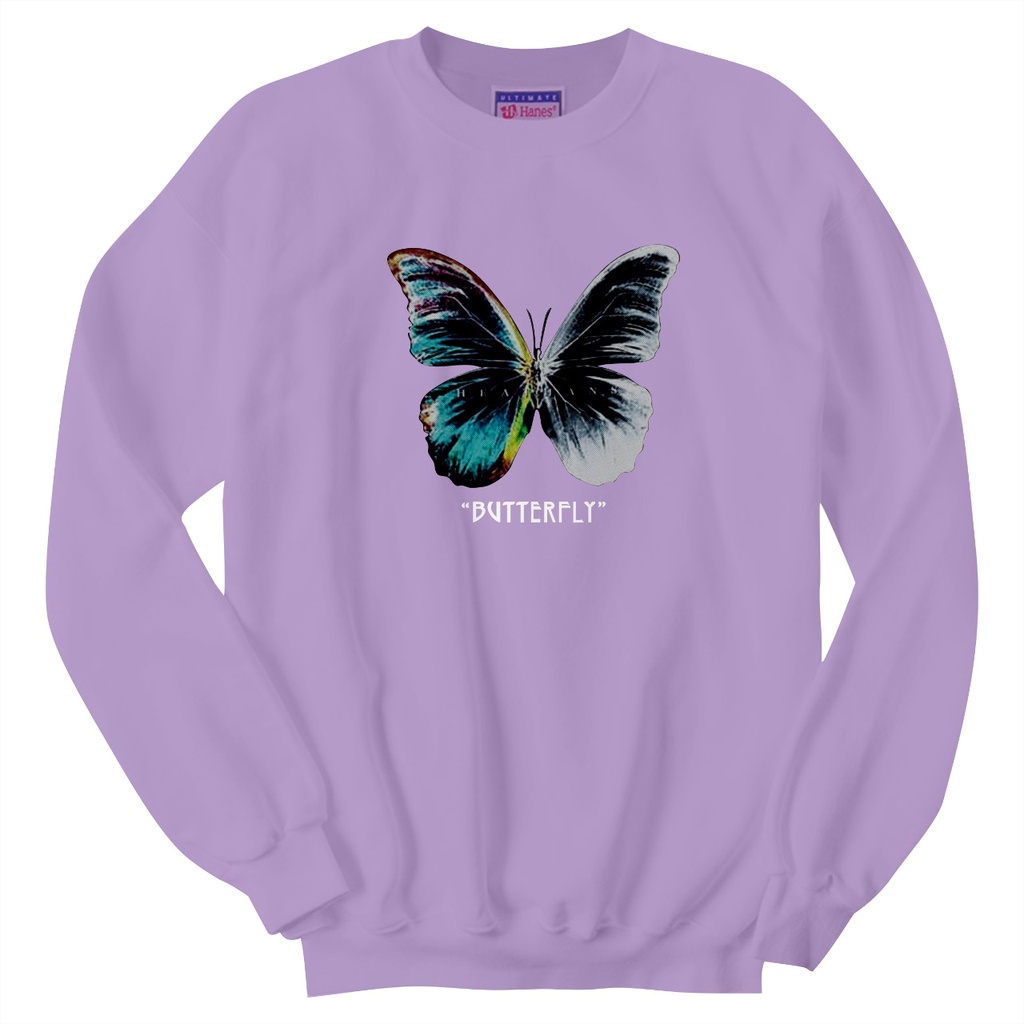 SWEATER CREWNECK BUTTERFLY BIS SIZE,M-XXL