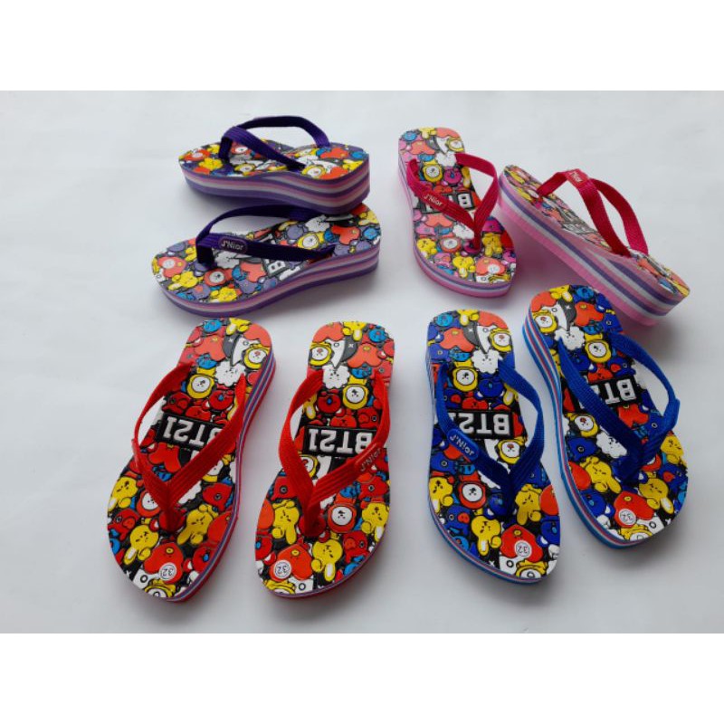 sandal wedges anak lapis ac GAYA KOREA BT12 termurah jpt kato