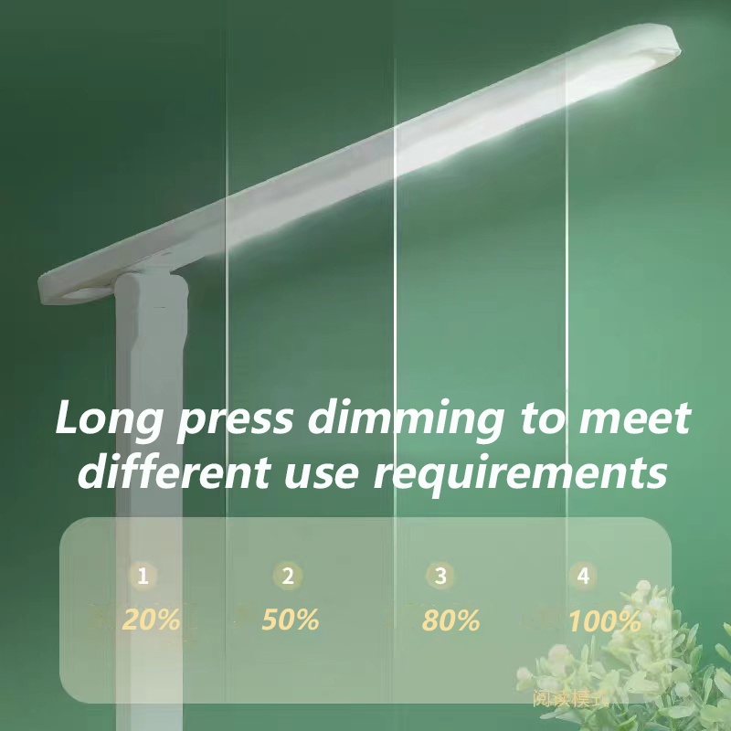 【LP004】 [GROSIR/COD]Skyhigh Lampu Meja Belajar Membaca X8 2000mA Foldable Desk lamp 3 Lighting Modes, 5 Levels of Brightness LED Adjustable Angle suitable for Bedroom, Study, Office (White)