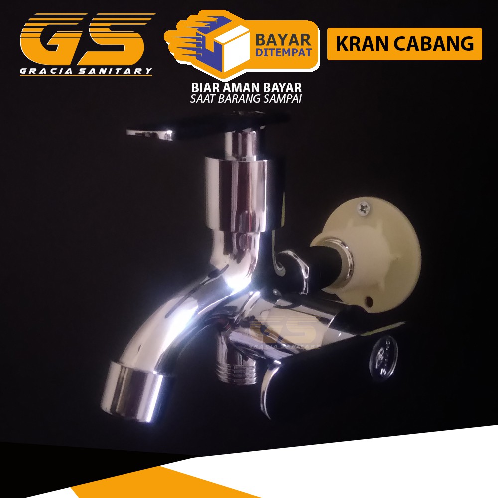 Kran Cabang  Shower 1/2 Inch Keran Air Shower Double Gravino 1082