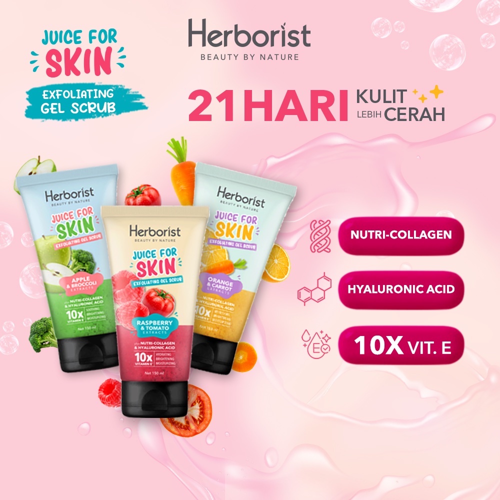 Herborist Juice For Skin Exfoliating Gel body Scrub - 150ml