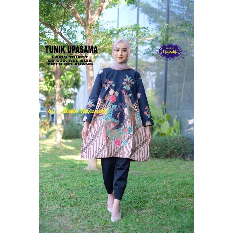 TUNIK UPASMA LAPIS TRICOT KATUN HALUS SRAGENAN