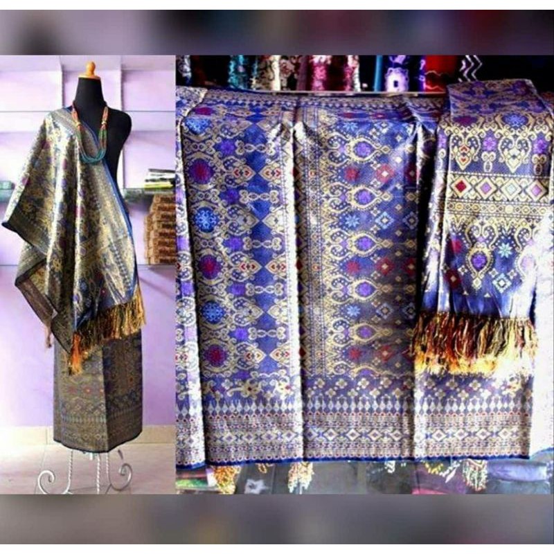 songket tenun motiv kalimantan