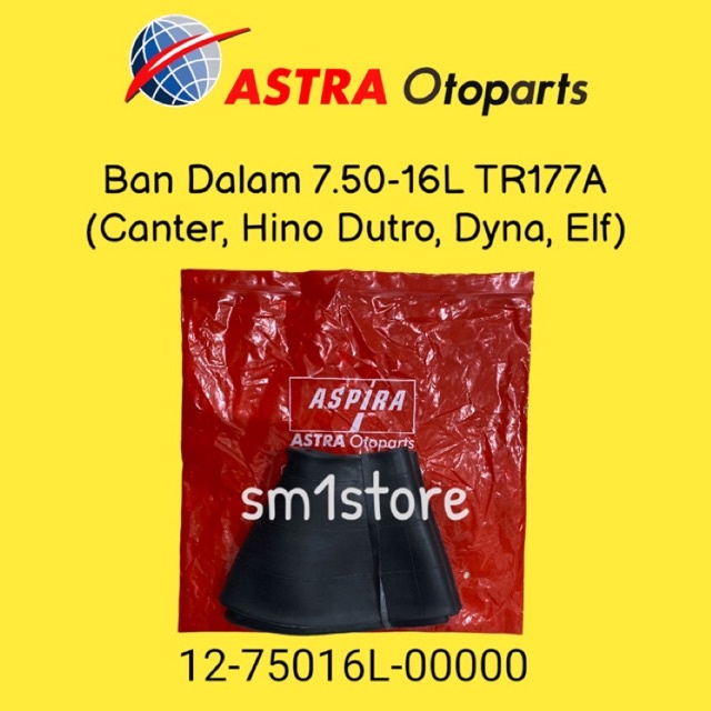 Ban Dalam Mobil Tube Truk Ring 16L 75016L Canter Hino Dutro Dyna Elf