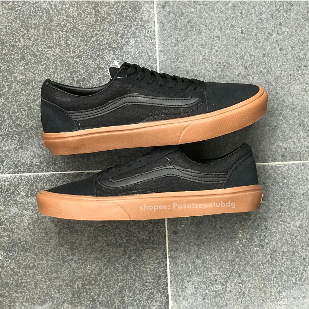 VANS OLSKOOL MONO BLACK GUM WAFFLE DT