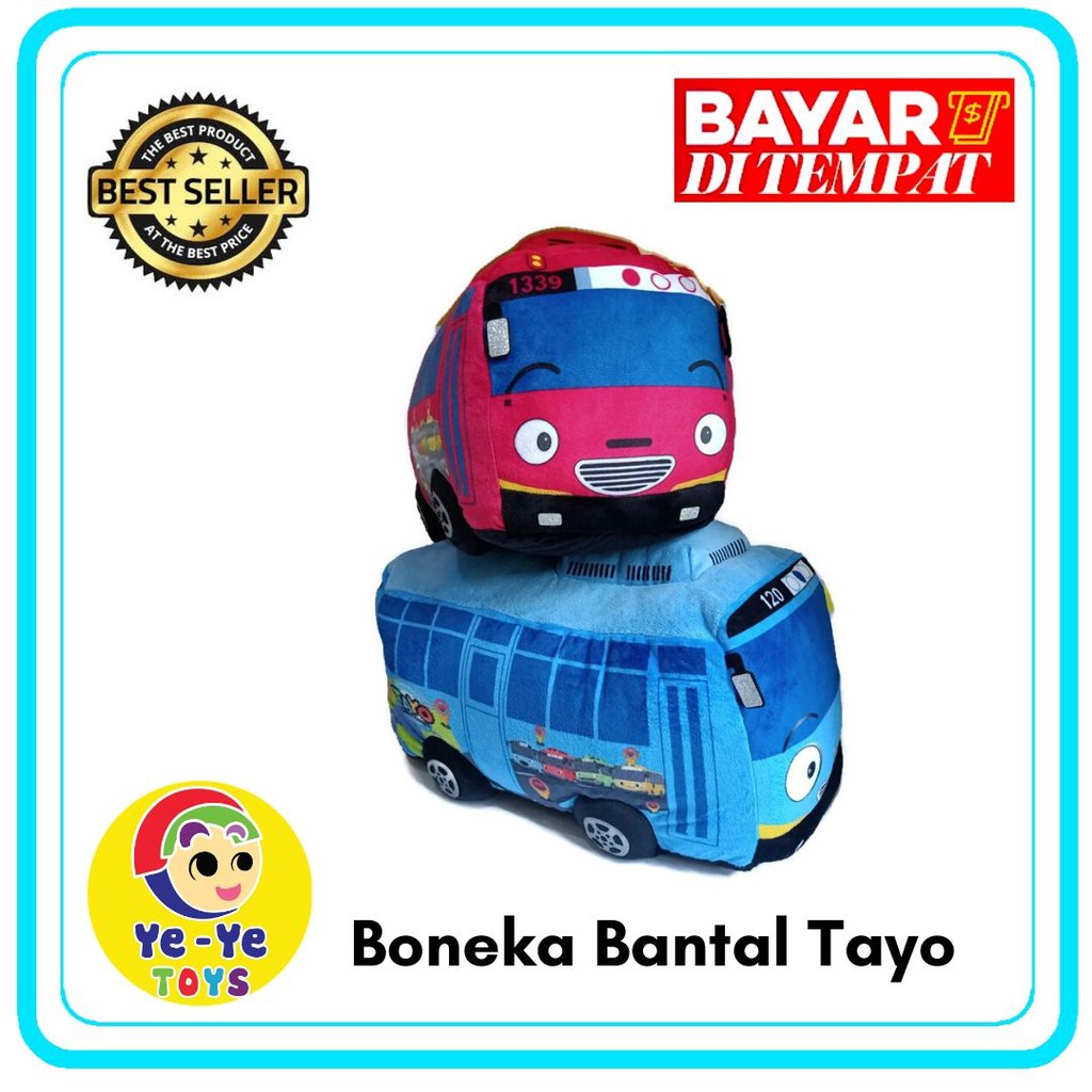 Boneka Bantal Tayo Little Bus Besar Soft Yelvo
