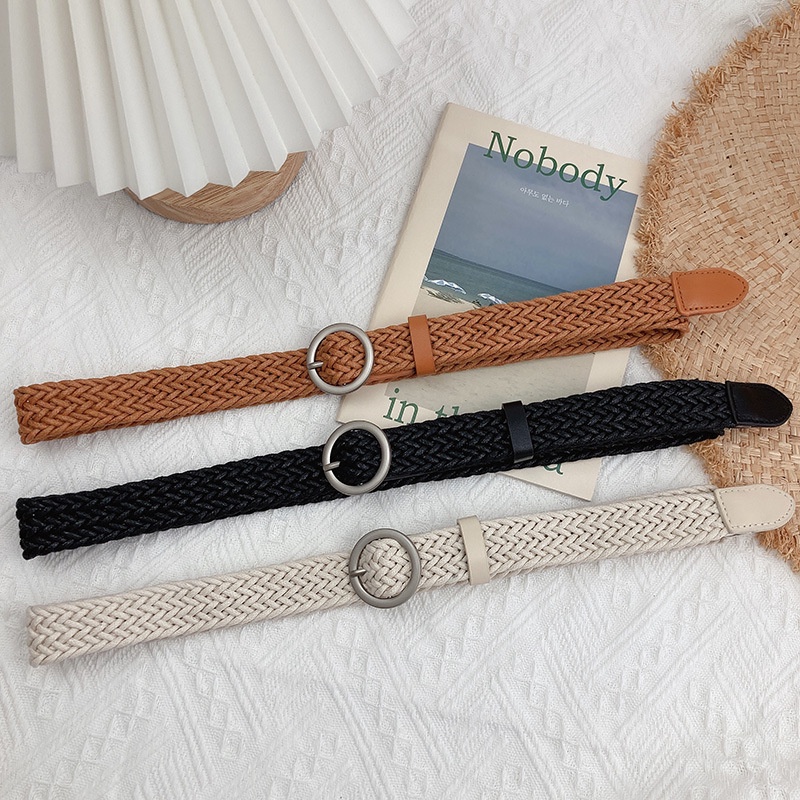 Ikat Pinggang Wanita Model Kepang / Jalinan - Gesper Jalinan Belt Strap Kepang Anyaman