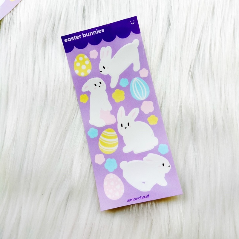 

[Lemoncha.id] Easter Bunnies (limited edition) - stiker polaroid polco journal