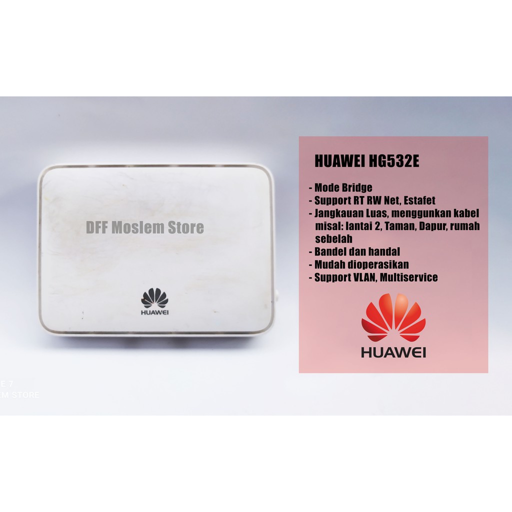 Modem Router Wifi Huawei HG532E Voucheran Managed Switch RT RW Net Murah