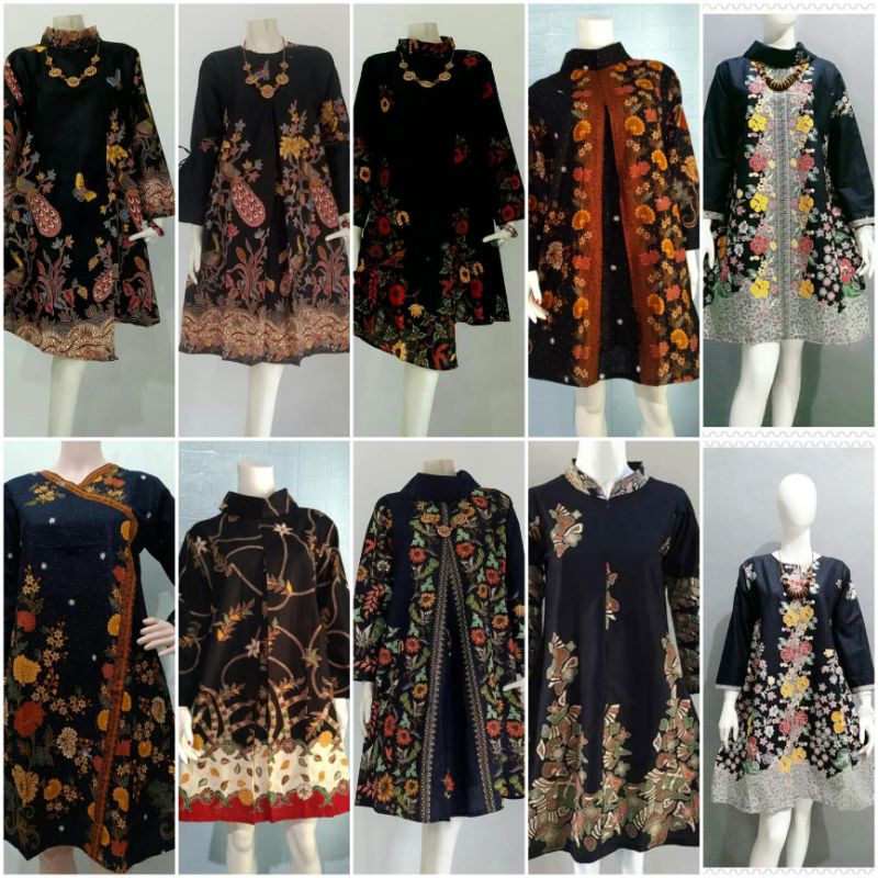 TUNIK BATIK UNGGUL JAYA merak ALLSIZE LD 105CM  &amp; 120cm