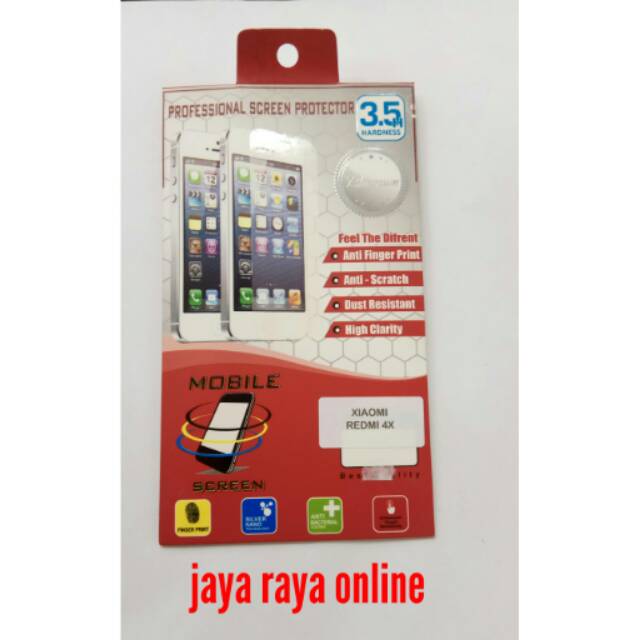 Tempered glass redmi 4X