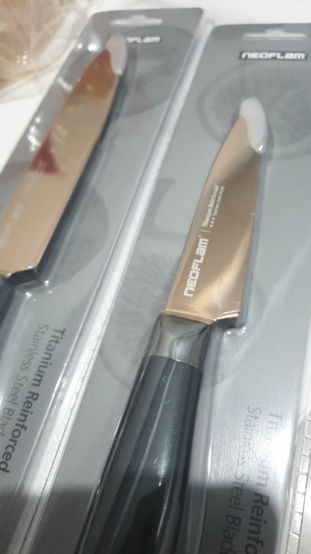 Neoflam Titanium Pairing Knife 3.5 Rose Gold / Pisau Dapur