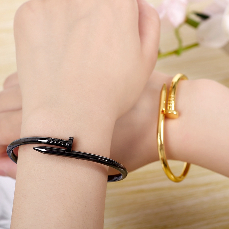 Gelang Bangle Pasangan Bahan Stainless Steel Titanium