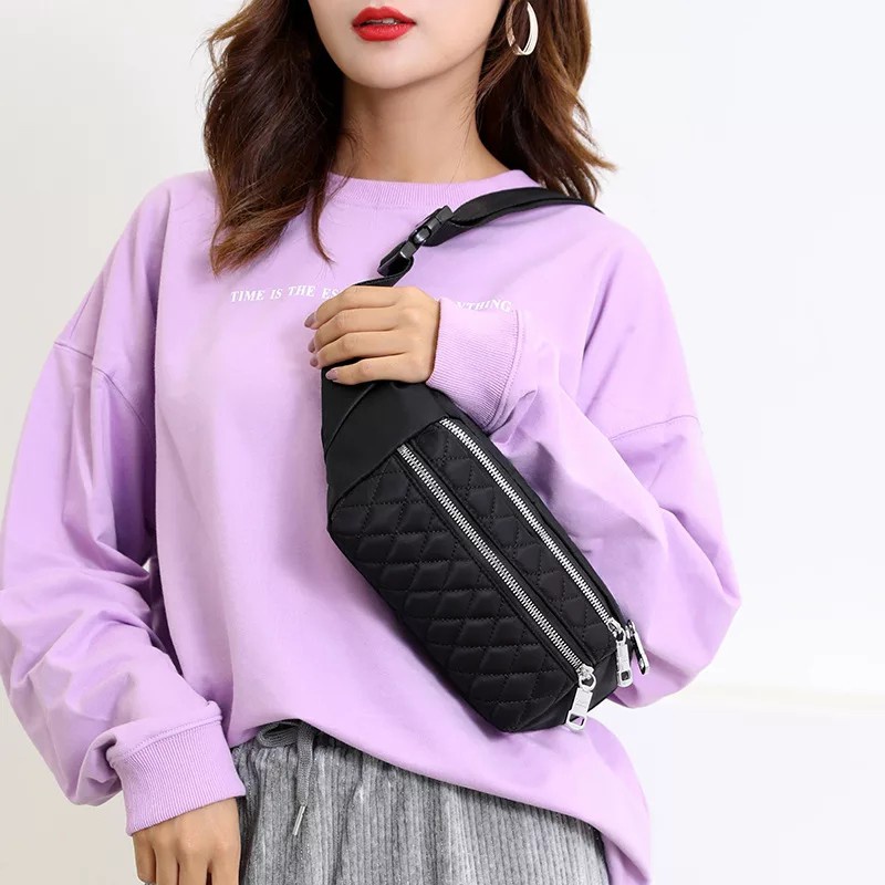 Charyatink - [Bayar Di Tempat Promo!!!] - Tas Waistbag Pria dan wanita Fashion Elegant