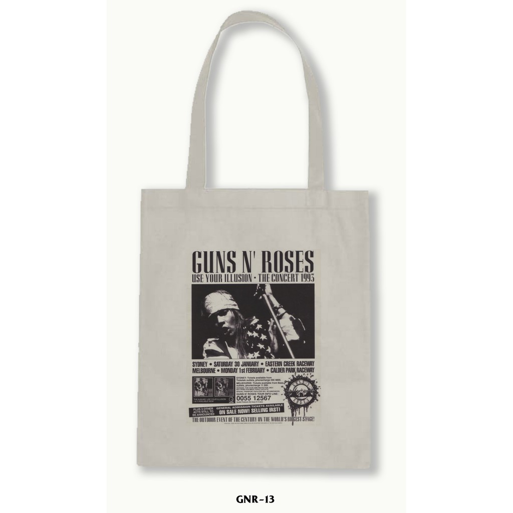 TOTE BAG BLACU 30X40 -Guns N' Roses 02