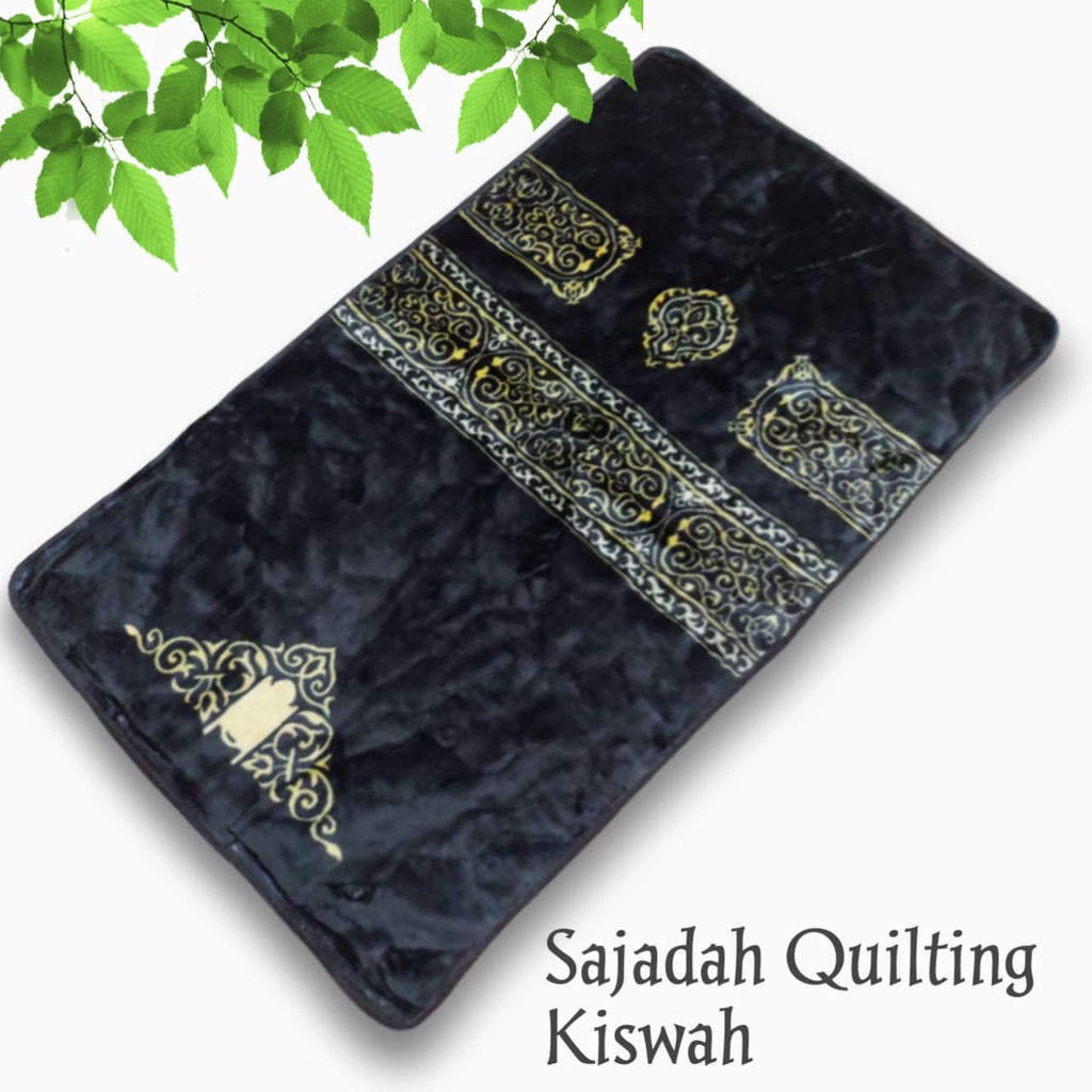 Sajadah Quilting Tebal Bulu Boneka Lembut Motif Kiswah/Best Seller