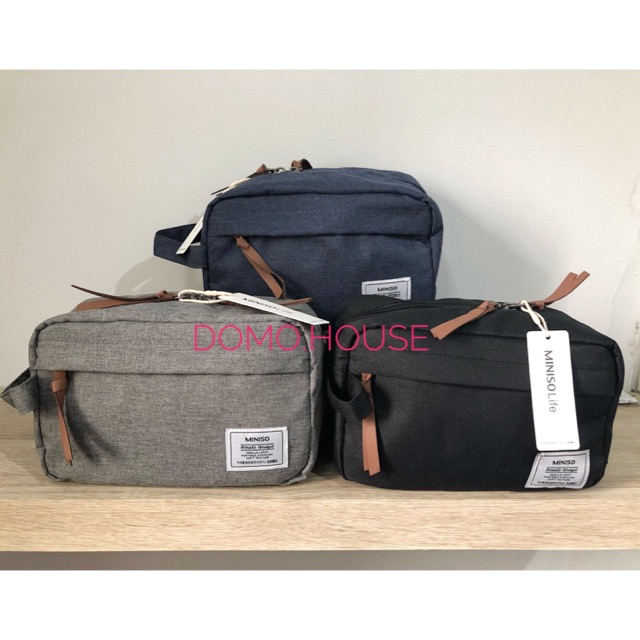 MINISO TOILETERY BAG TAS TOILETRIES TRAVEL PERLENGKAPAN KAMAR MANDI