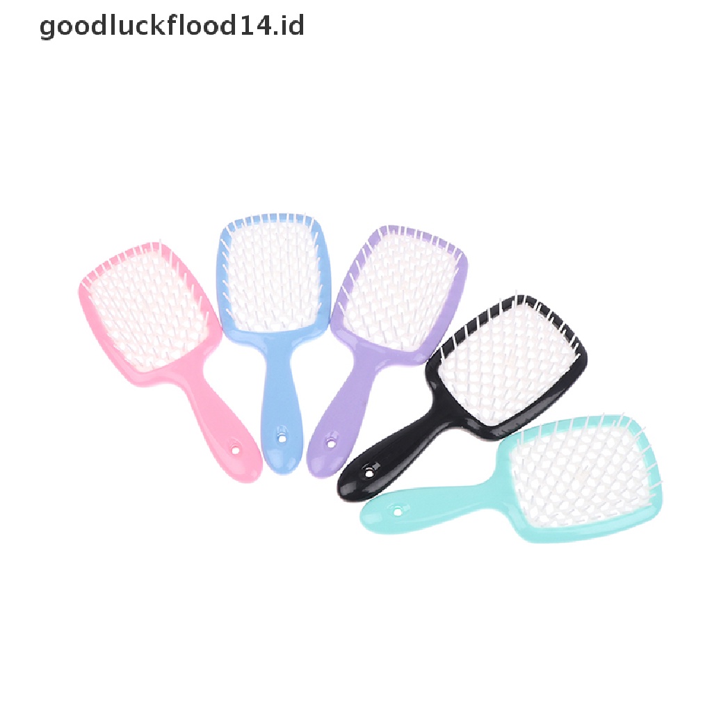 [OOID] Comb Hair Comb Square Spa Massage Combing Hair Inserts Combs Anti-static ID