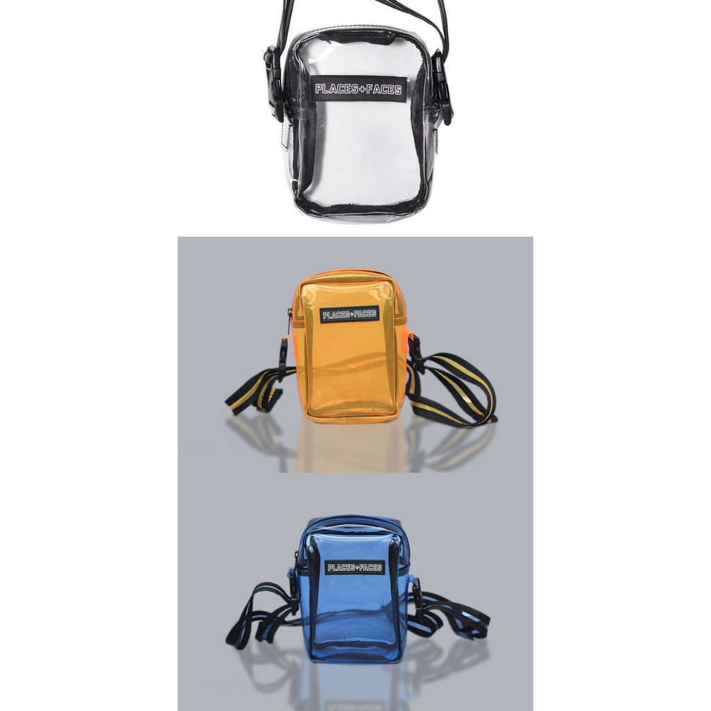 Tas Selempang Pria Places + Faces PVC High Quality