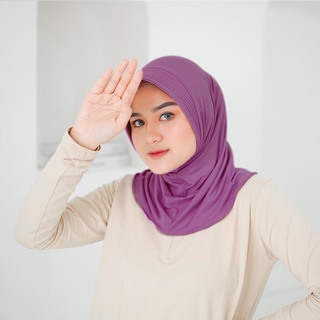 Hijab SPORT INSTAN PET/Kerudung SPORT OLAHRAGA Bahan JERSEY/Instan Pet Jilbab