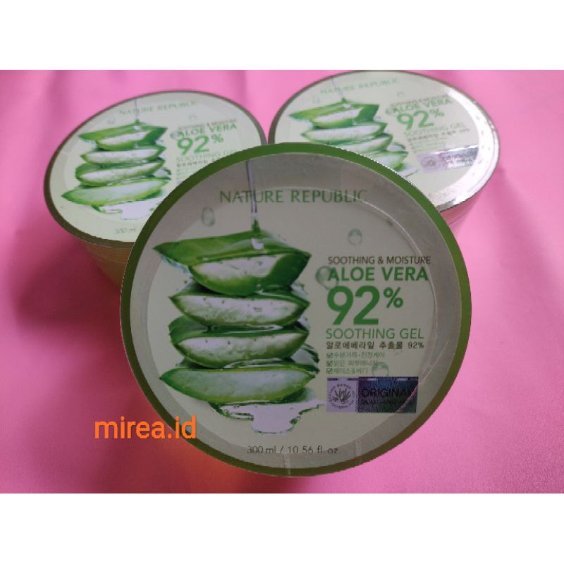Nature Republic Aloe Vera 92% Shooting Gel. BPOM. ORIGINAL