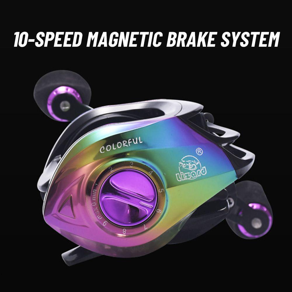 TOP Colorful Lure Alat Pancing Tangan Kiri Kanan Garis Anti Goreng Micro Black Fishing Reel