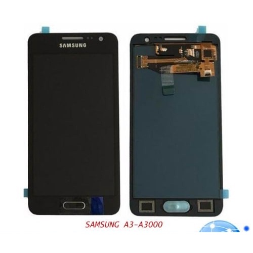 Layar LCD TS Touchscreen Fullset Samsung A3 2015 A300 A3000 AAA CONTRAS BLUE WHITE