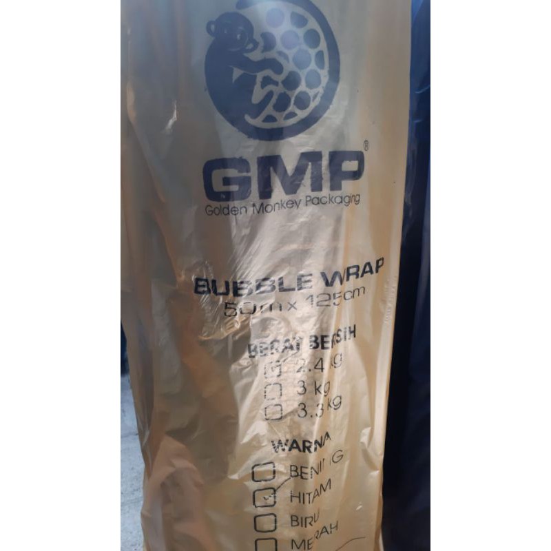 

Bubble Wrap HITAM GMP bungkus orange