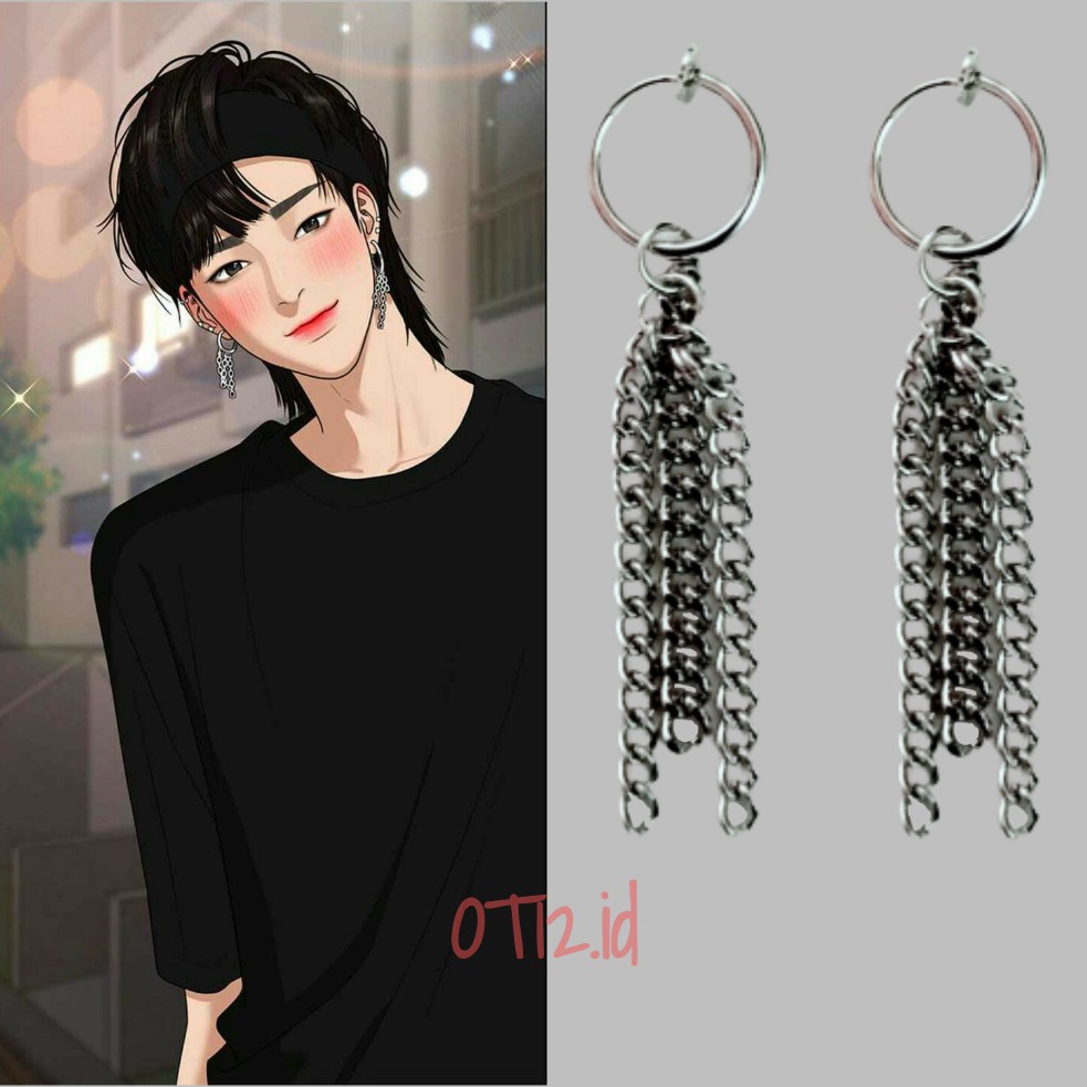 1pc Anting Model Seojun Han Tanpa Harus Tindik TSOA Webtoon