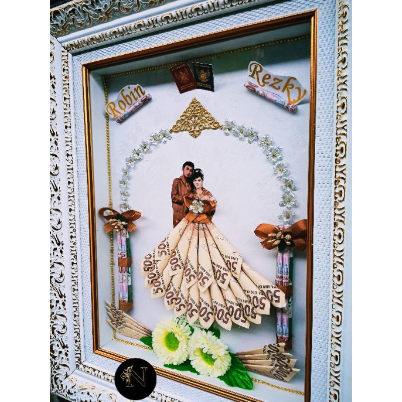 READY TERMURAH Custom Mahar Rustic / Frame mahar rustic / Mahar Murah