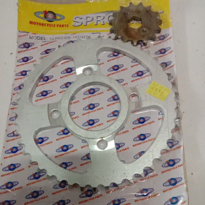 GEAR GIR SET PAKET DEPAN+BELAKANG GL PRO GLPRO SPROCKET GIRSET-1